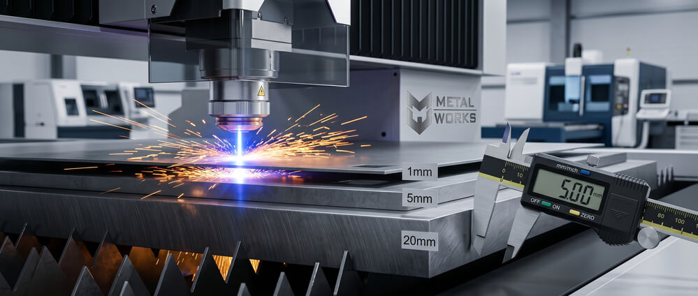 ¿Qué espesor de metal puede cortar una máquina láser?
